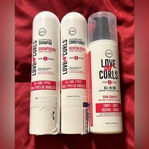 Lus Brand Love ur Curls Shampoo Conditioner & All-in-one WAVY hair WAVES FAST